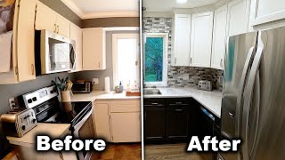 Small Kitchen Remodel TimeLapse  Complete Renovation Start to Finish [upl. by Nerrej352]