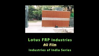 industries of India Series l Lotus FRP Industry Industial film doors gates [upl. by Nimajaneb]