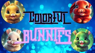 Colorful Bunny Song  Pink Red Orange Yellow Green Blue Bunnies  Doo Doo Doo Song for Kids🐰 [upl. by Ainevul]