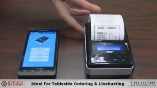 Printing Receipts From An Android Phone With Star Micronics SMS200 Portable Printer [upl. by Etteloc]