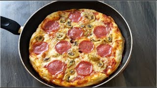 How To Make Pizza At Home Without Oven Homemade Pizza In The Pan [upl. by Mattheus]