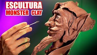 COMO HACER UNA ESCULTURA CON MONSTER CLAY  ESTO ES ÉPICO  HaroldArtist [upl. by Anyrak]