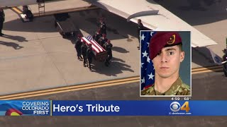 Fallen Soldier Honored In Emotional Homecoming [upl. by Balch215]