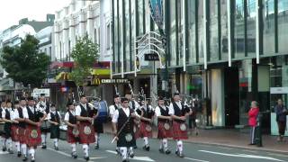 ILT City of Invercargill Pipe Band G4 Street March [upl. by Attaynek441]