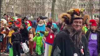 Carnival festival in GermanyRosenmontag Karnaval in mainz Deutschland 2020 [upl. by Ayojal]