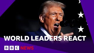 What Donald Trumps win means for Ukraine Middle East Russia and UK  BBC News [upl. by Esyla698]