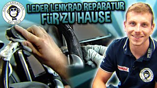 Leder Lenkrad nachfärben und versiegeln für zu Hause  AUTOLACKAFFEN [upl. by Carmen]