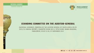 Standing Committee on the AuditorGeneral 01 November 2024 [upl. by Locklin]