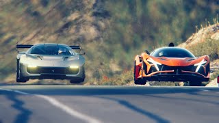 Ferrari KC23 2023 vs Hypercars at Highlands [upl. by Ecyaj]