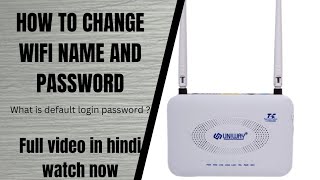 Uniway onu wifi password change [upl. by Liv]