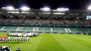 Legia WarszawaReal Madryt hymn Ligi Mistrzów Legia Warsaw  Real Madrid  UEFA CL 02112016 [upl. by Acemaj]