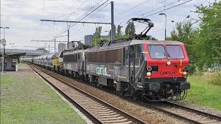 Treinen in Antwerpen Noorderdokken Lijn 27A Klaxons 30082024 [upl. by Anneres]