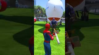 GTA V AVENGERS VS THANOS who will win shorts [upl. by Oicram2]