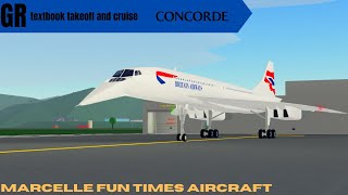 Greater Rockford textbook takeoff and cruise in the Concorde I PTFS [upl. by Nanaek]