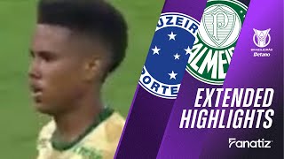 Cruzeiro vs Palmeiras 12 I Game Highlights I Brasileirão 2024 [upl. by Moht]