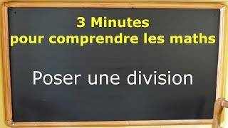 Comment poser une division à la main [upl. by Ayalahs]