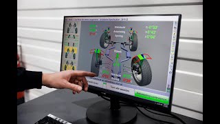 Auto Uitlijnen 3D met de Hunter Hawkeye Elite bij Bandenbunker in Oosterwolde vierkant uitlijnen [upl. by Adamis]