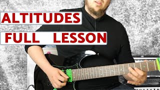 Altitudes  FULL GUITAR LESSON  Jason Becker [upl. by Bollen]