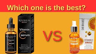 DR RASHEL VITAMIN C FACE SERUM VS ROUSHOUN VIT C SERUM REVIEW  dr Rashel Products And Face Cream [upl. by Ytirahs477]