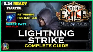 PoE 324 LEAGUE STARTER  LIGHTNING STRIKE TRICKSTER  PATH OF EXILE NECROPOLIS  POE BUILDS [upl. by Noryk]