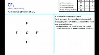 CF4 Lewis Structure  Shape [upl. by Northway]