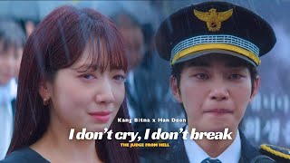 Kang Bitna and Han Daon  I dont cry I dont break by Daebak Drama  The Judge from Hell fmv [upl. by Rebmik]