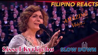 SISSEL 🇳🇴  SLOW DOWN 2019 Pioneer Concert with The Tabernacle Choir  FILIPINO REACTION VIDEO [upl. by Dolphin]