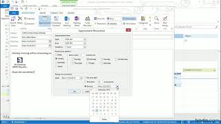 Outlook Tutorial  Creating an appointment and a reminder [upl. by Yarezed]