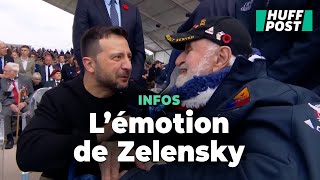 L’émotion très communicative de Zelensky saluant les vétérans américains à Omaha Beach [upl. by Alisa473]