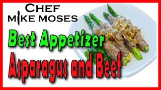 Asparagus Wrapped In Beef  A Great Appetizer for the Holidays [upl. by Katherin]