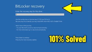 Find The BitLocker Recovery Key On Windows 11  10  How To Fix bitLocker recovery Blue Screen ✅ [upl. by Georgie]