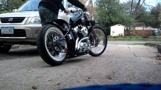 1987 HarleyDavidson Sportster Bobber Cold Startup [upl. by Ponce933]