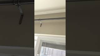 HOW to adjust for curtain height without removing hardware  LIFE HACK [upl. by Gass]