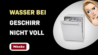 Wie repariere ich meine Miele Geschirrspülmaschine G 4263 Vi Active wenn sie kein Wasser zieht [upl. by Orihakat]