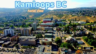 Downtown Kamloops BC Canada Drone 4K [upl. by Haodnanehs132]