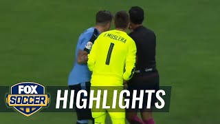 Mexicos Rafa Marquez scores late winner against Uruguay  2016 Copa America Highlights [upl. by Nauqe]