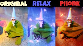 The Green Wizard Gnome Original vs Relax vs Phonk part 5 [upl. by Jania]