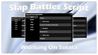 OP Slap Battles Script  Anti Knockoff Anti Void And More  Working On SolaraMobile  No KeyLag [upl. by Anilasor210]