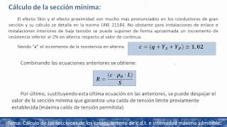 umh2225 201314 Tema 44 Cálculo de líneas Eléctricas de Baja Tensión [upl. by Alehc]