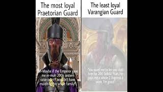 Praetorian Guard vs Varagian Guard romanhistory rome historymemes [upl. by Meakem643]