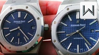 Audemars Piguet Royal Oak 15202 Jumbo vs 15400 Royal Oak 15202ST vs 15400ST Luxury Watch Review [upl. by Eerrehs]