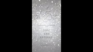 Save the date wedding video invite silver [upl. by Meesaw81]