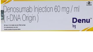 How to use Denu Injection 💉 Denosumab 60mgml [upl. by Yhtir]