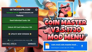 COIN MASTER MOD MENU V351720 UNLIMITED COIN AND SPIN DOWNLOAD NOW FREE COIN MASTER MOD APK [upl. by Akem]