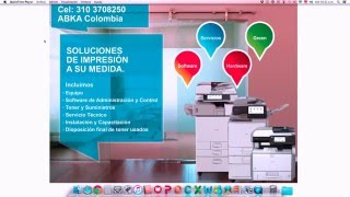 Como ingresar codigo de usuario y caracteristicas de impresion en MAC  Modelos RICOH [upl. by Anawat]