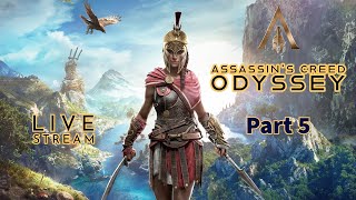 AC Odyssey  No commentary  Part 5  Live  Full Game Walkthrough [upl. by Aramoj]