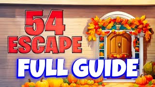 WISHBONE 54 THANKSGIVING ESCAPE ROOM FORTNITE Wishbone 54 Thanksgiving Escape Room FULL GUIDE [upl. by Eniarol]