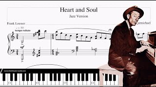 Heart and Soul 1938 Jazz Version  Hoagy Carmichael  Sheets  Piano Tutorial Cover Piano [upl. by Nero]