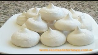 Receta de Merengue  Merenguitos  Suspiros  Recetas de Torta YA [upl. by Kina620]