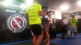 Georges St Pierre and Nieky Holzken sparring [upl. by Shandeigh]